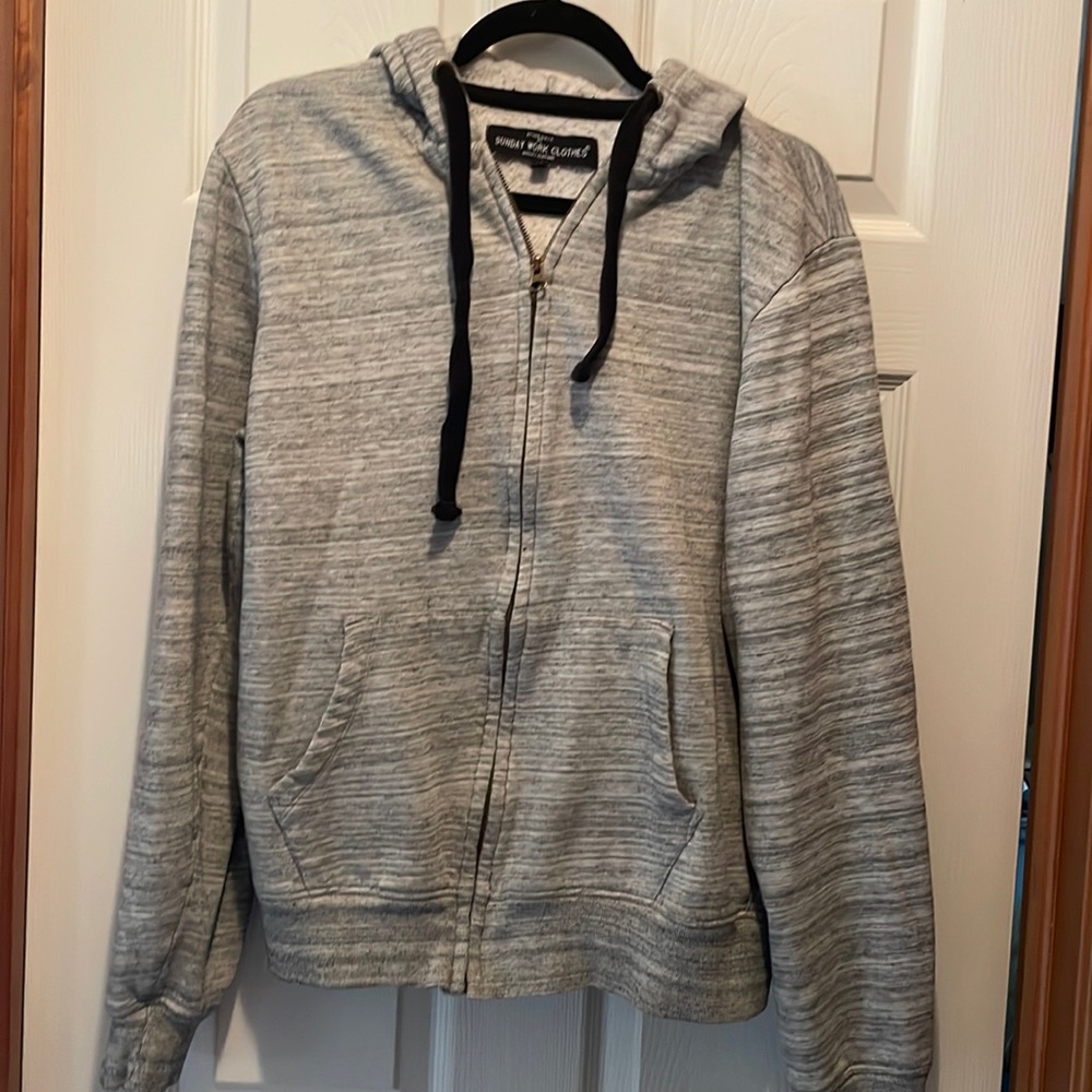 Sunday working clothes ,  hoody sweat jacket ,size lrg
